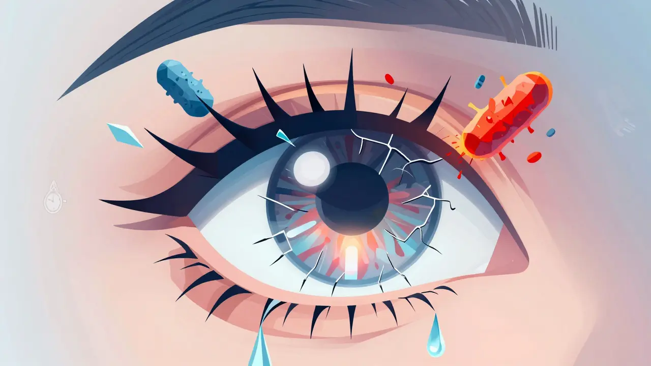 Corneal Ulcers from Contact Lenses: Risks, Symptoms, and What to Do Immediately